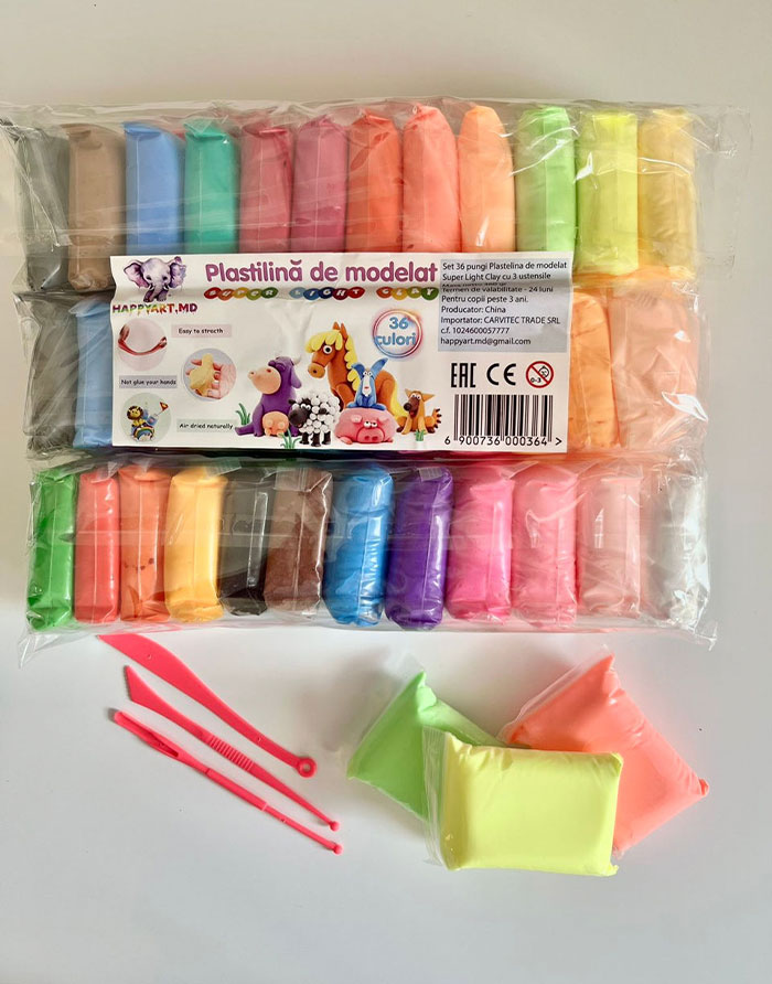 Plastilina de modelat Happyart 36 culori