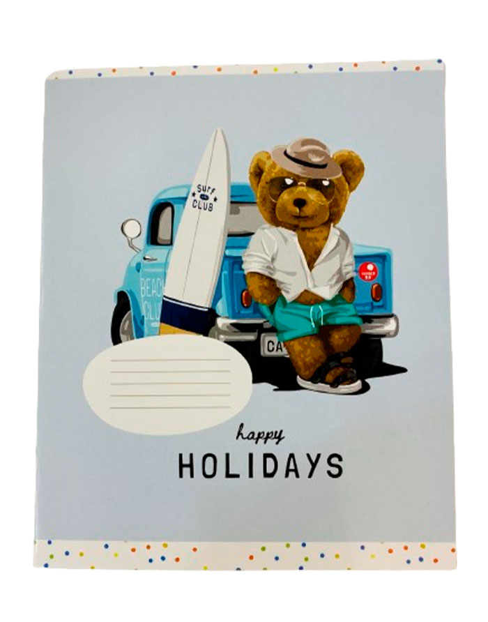 Caiet A5 12file Premium coperta carton patratele