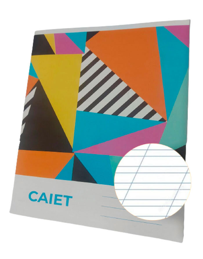 Caiet A5 24file  linie oblica ingusta