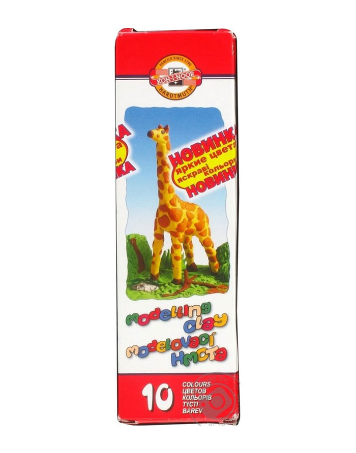 Plastilina de modelat  KOH-I-NOOR 10cul  200g