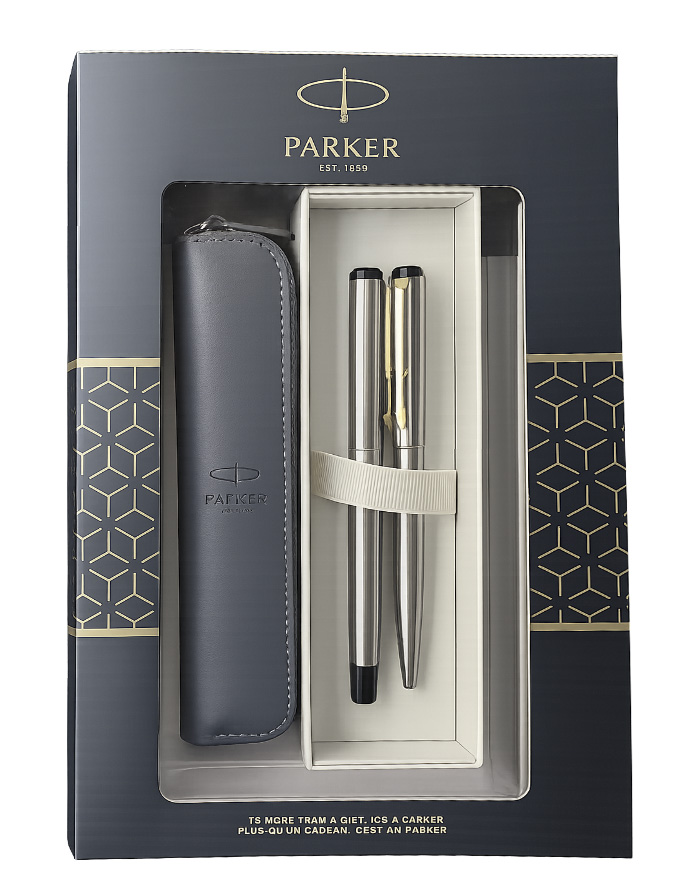 Set Stilou+pix vector metal + caseta cu fereastra si etui - SS CT