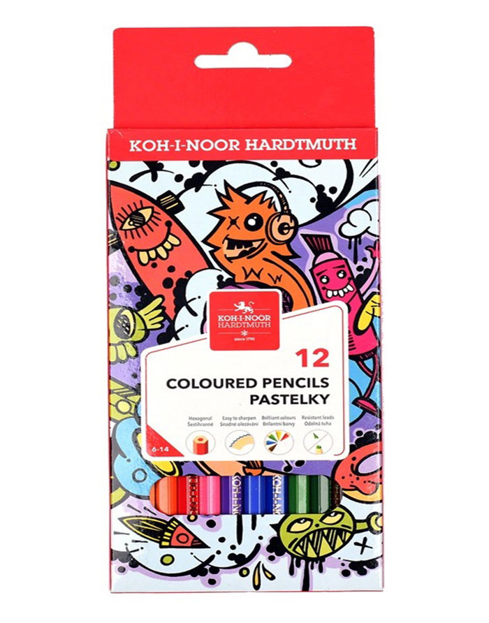 Creioane colorate KOH-I-NOOR  12cul  Adolescenti