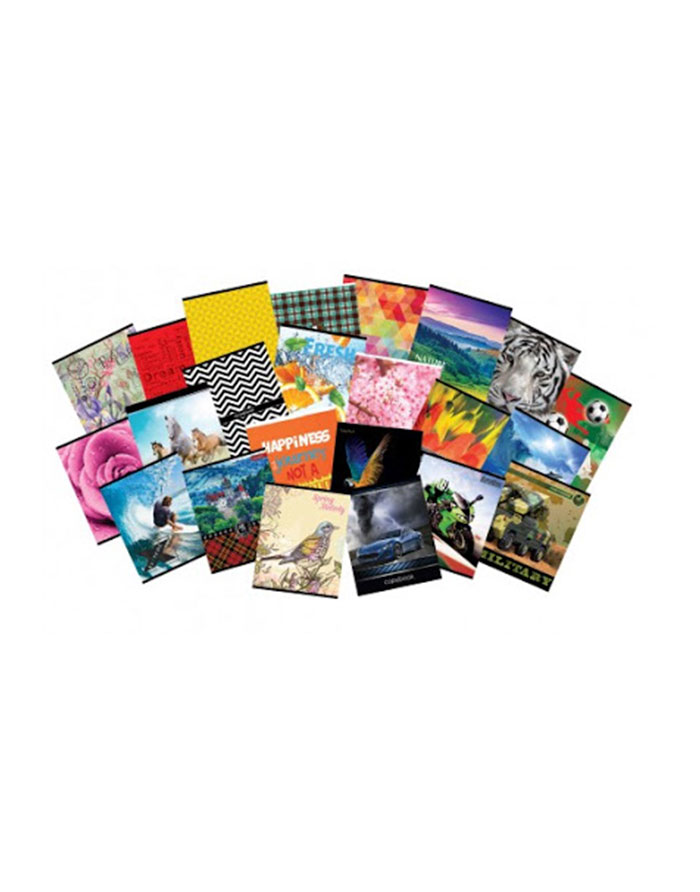 Caiet A5 12file  patratele colorate