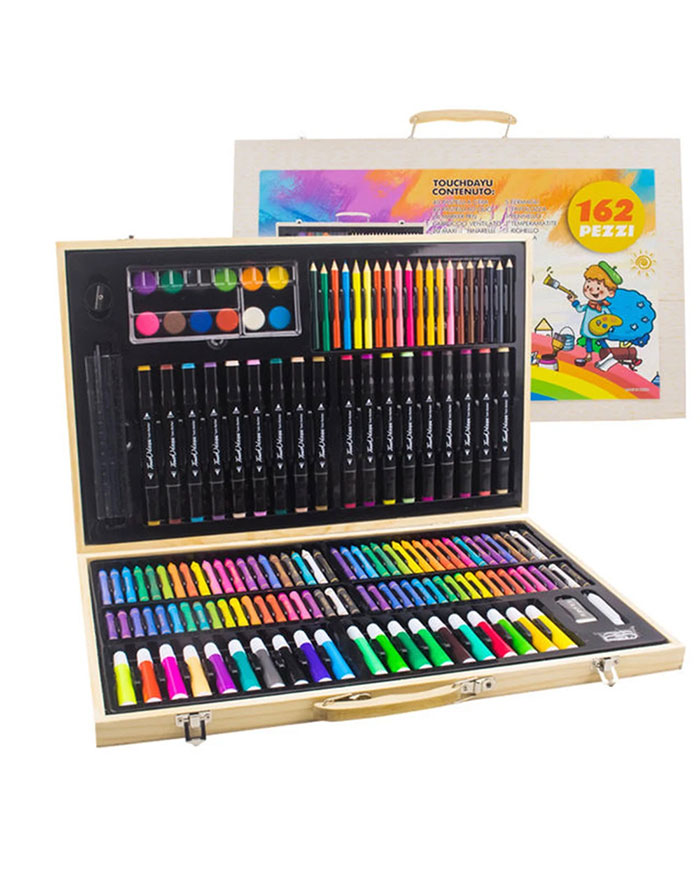 Set carioci si creioane 162 elemente