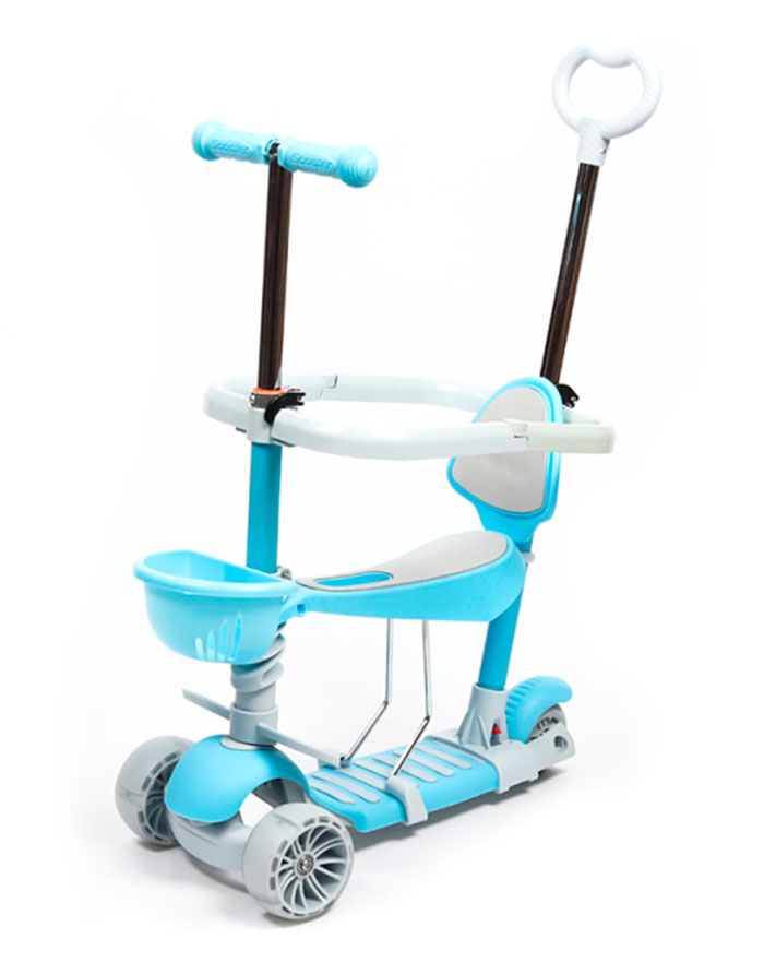 Trotinetă pentru copii 5 în1  albastră