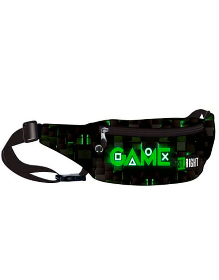 Borseta Brau 2 Fermoare St.Right  Impermeabila  Green Game WB01  10x26x7cm