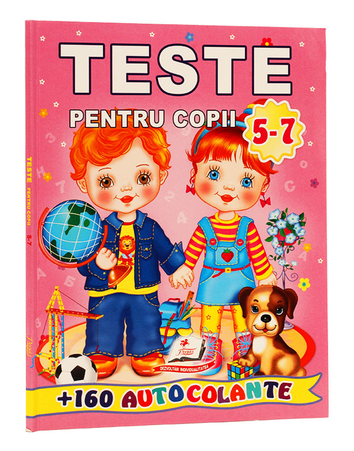 TESTE PENTRU COPII 5-7 +160 autocolante