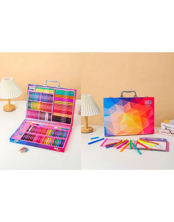 Set carioci si creioane 158 elemente