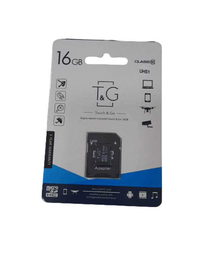 Micro SDHC CARD UHS1 16GB INCL ADAPTOR