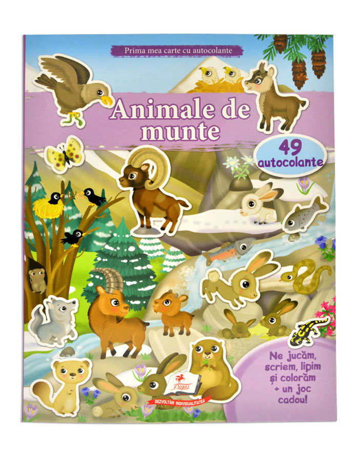 PRIMA MEA CARTE CU AUTOCOLANTE -Animale de munte