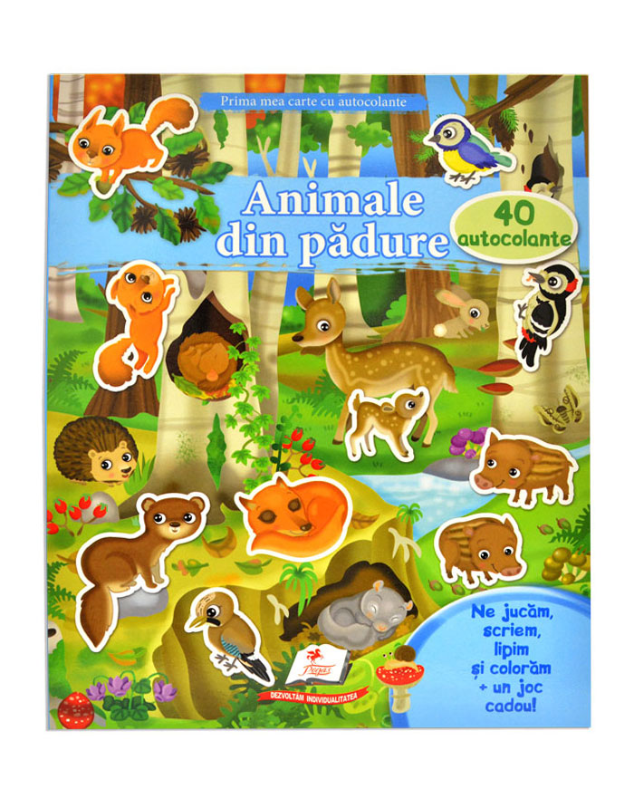 PRIMA MEA CARTE CU AUTOCOLANTE -Animale din savana