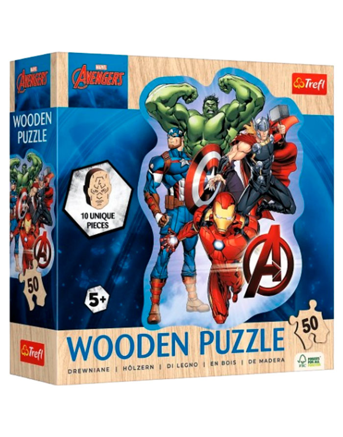 Puzzle din lemn 50 piese – Aventura Eroilor