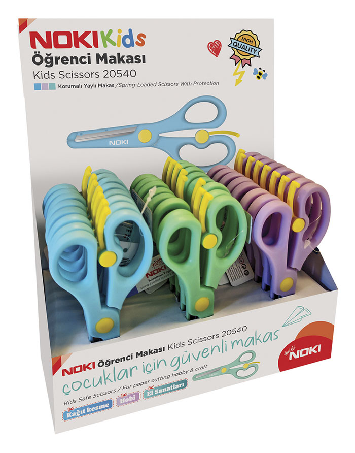 Foarfeca copii  NOKI  miner plastic