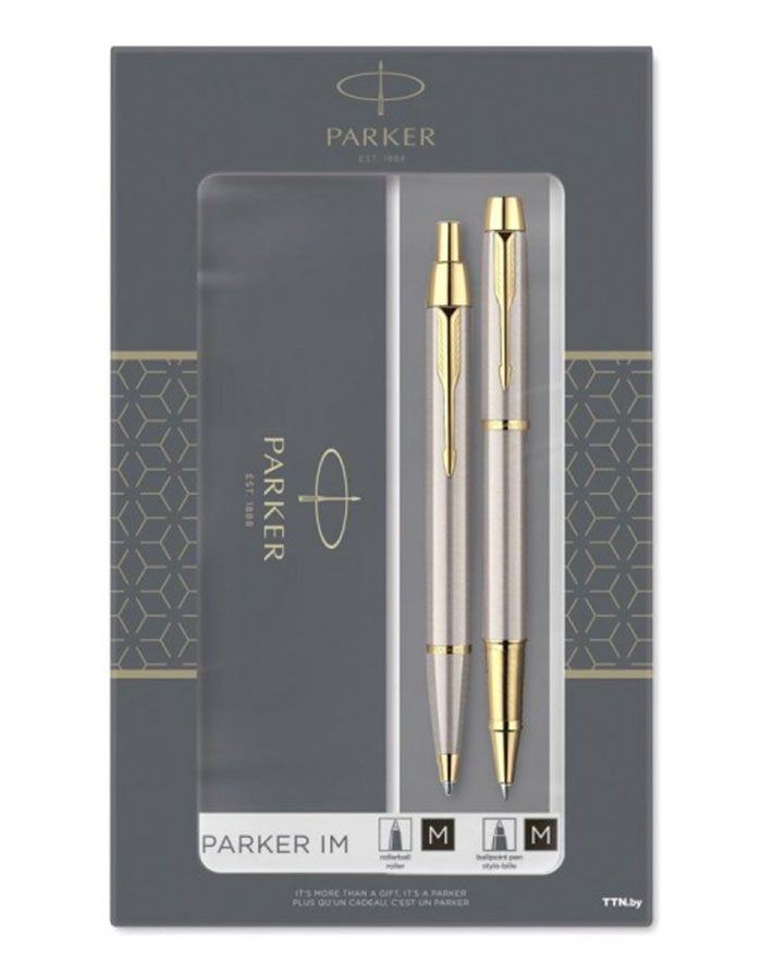 Set Parker DUO IM Brushed metal GT