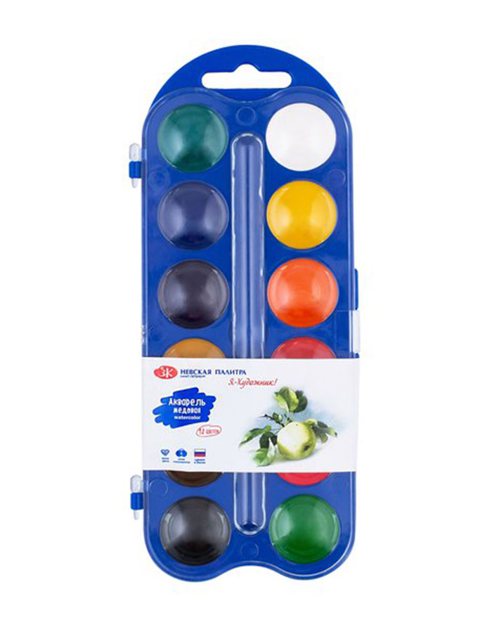 Acuarela 12 culori  cutie plastic  Я – Художник ”
