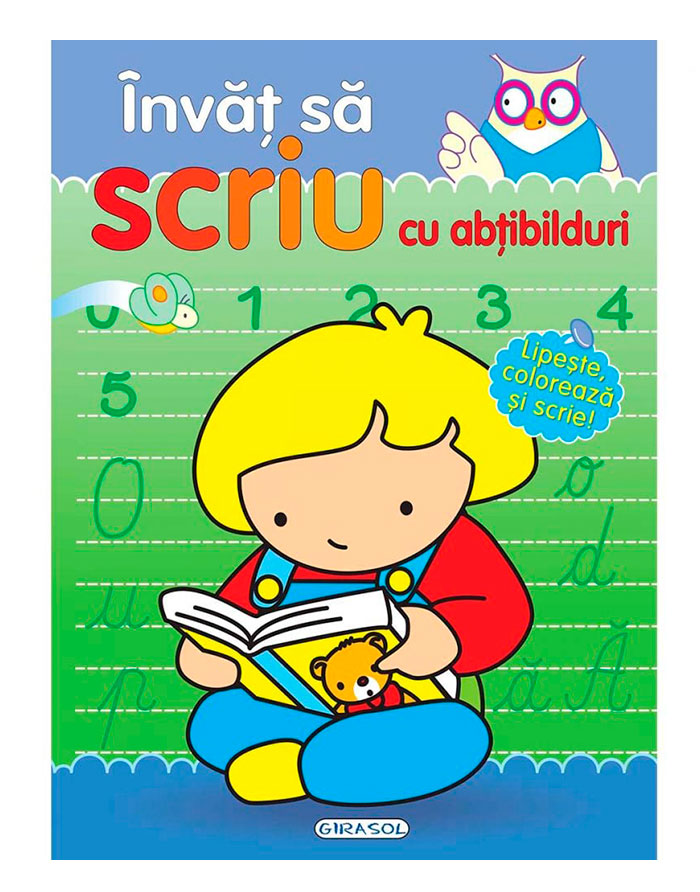 Invat sa scriu cu abtibilduri GIRALASOL