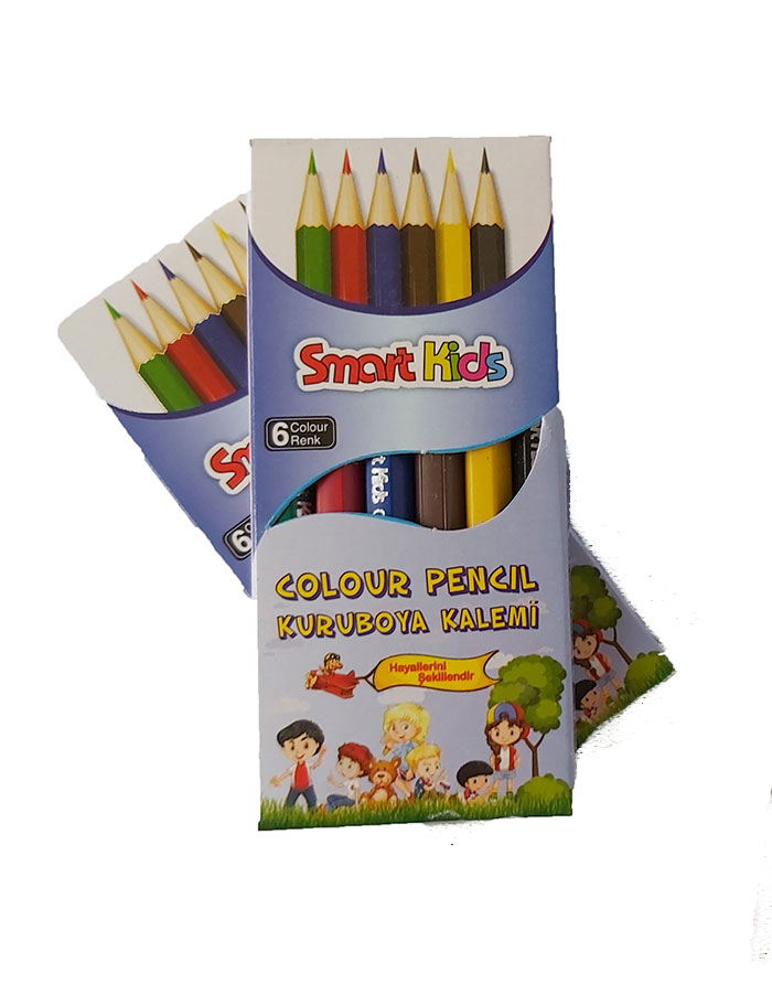 Creioane colorate GLOBOX  6cul / mini