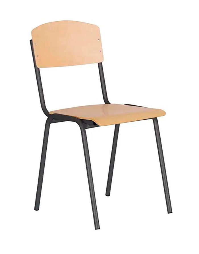 Scaun pentru elev placaj profilat și metal. E-263