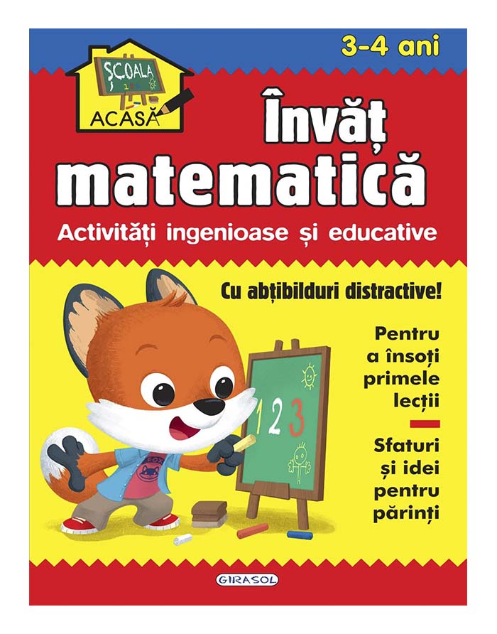 Scoala acasa - Invat matematica 3-4 ani