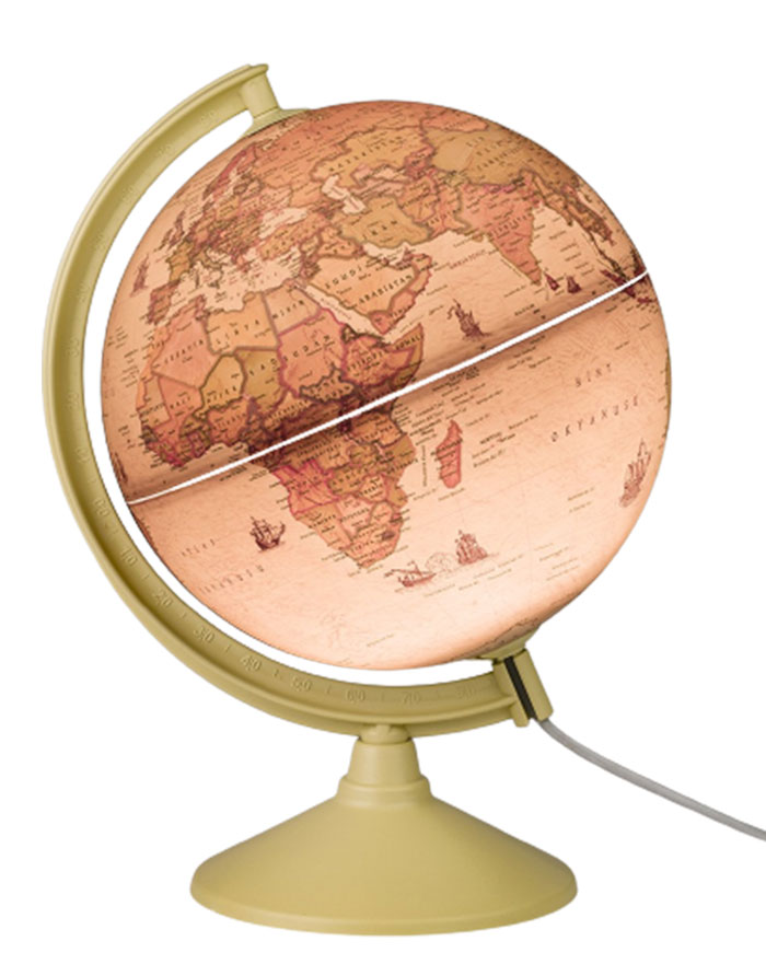 Glob Antic d=30cm  cu iluminare RO