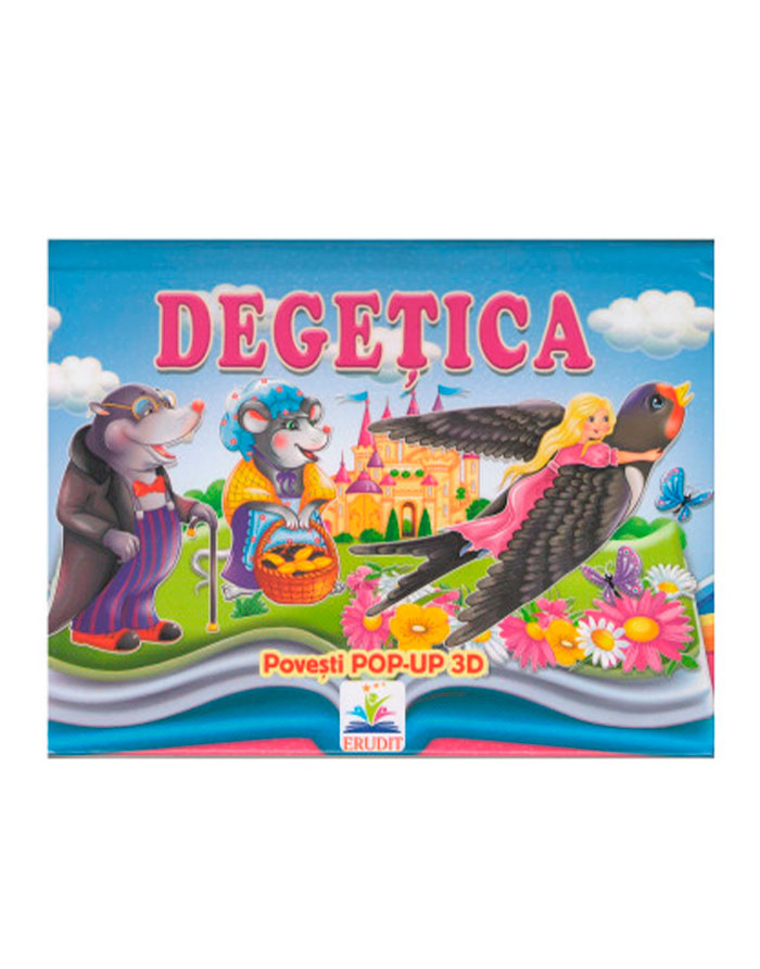 Poveste pop-up cu imagini 3D  Degetica