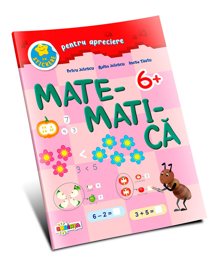 Matematica 6+ cu stickere pentru apreciere
