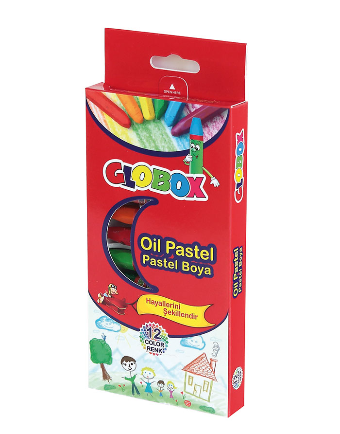 Creioane pastel GLOBOX  12cul