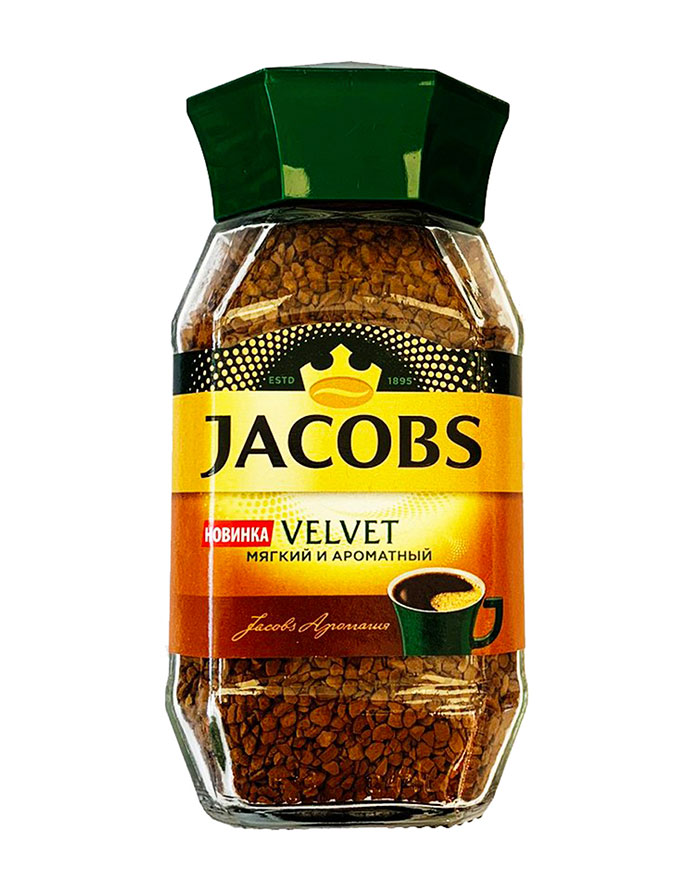 Cafea solubila  Jacobs Velvet 95gr sticla