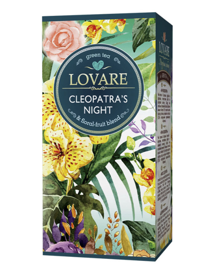 Ceai Lovare Cleopatras Night - 24 de pachete de ceai verde cu bucăți de ananas