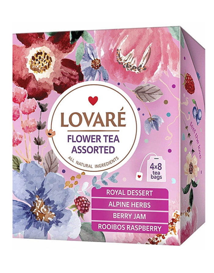 Ceai Lovare Flower Tea Assorted - 32 de pachete de ceai ierburi și floral asortat