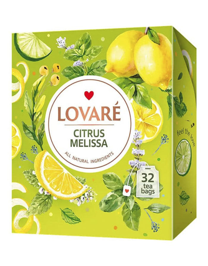 Ceai Lovare Citrus Melissa - 32 de pachete de ceai verde cu melisă