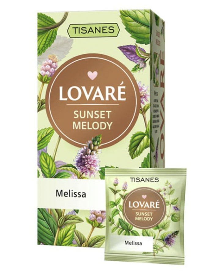 Ceai LOVARE TISANES Sunset Melody 24 plicuri din frunze de melisă