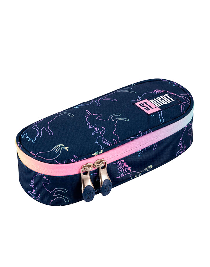 Penar Rigid  cu 1 Compartiment si Clapeta Interioara  Colectia St.Right - Dream Unicorn PC01 23 x 9