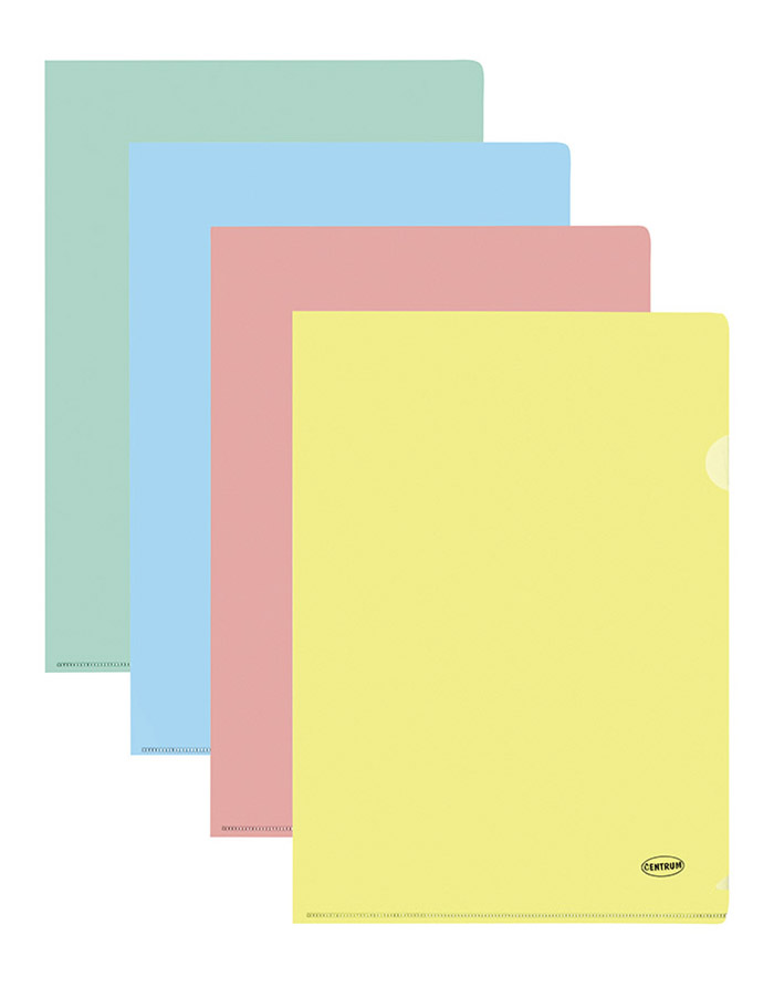 Mapă colțar Centrum  tip L  format A4  0 16 mm  asortată