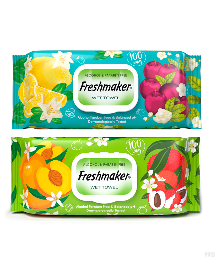 SERVETELE UMEDE FRESHMAKER 100 BUC Berry Blossom CU CAPAC