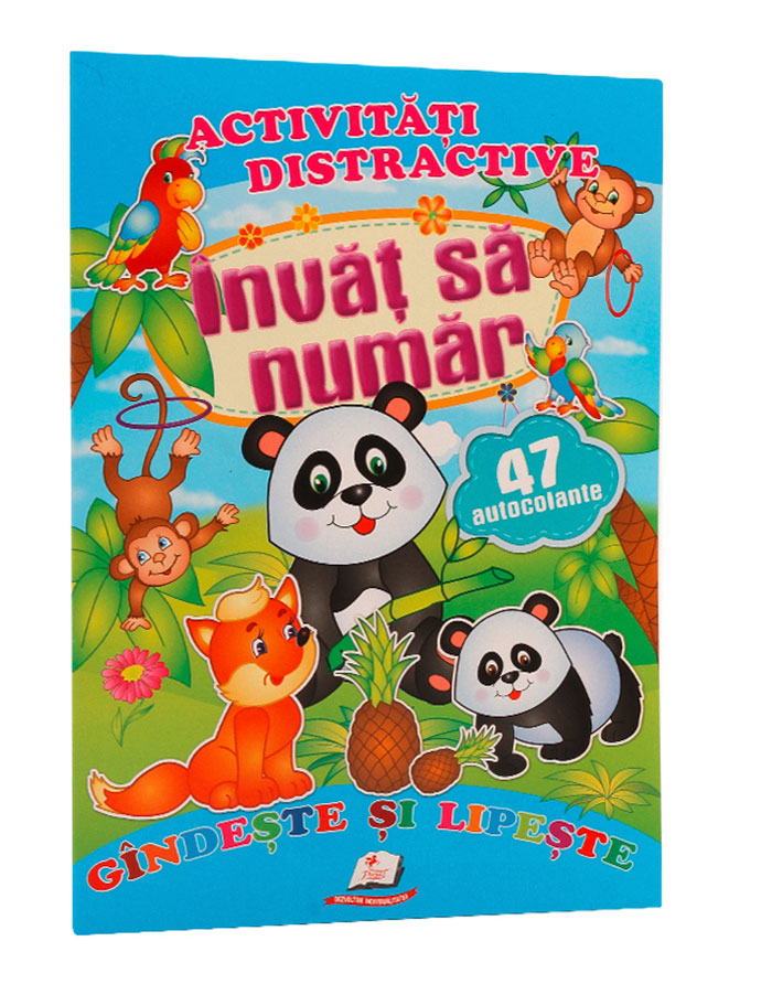 Carte Activitati Distractive-Invat sa numar 47 autocolante