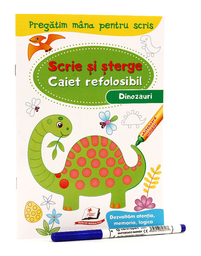 Caiet refolosibil scrie si sterge    DINOZAURI