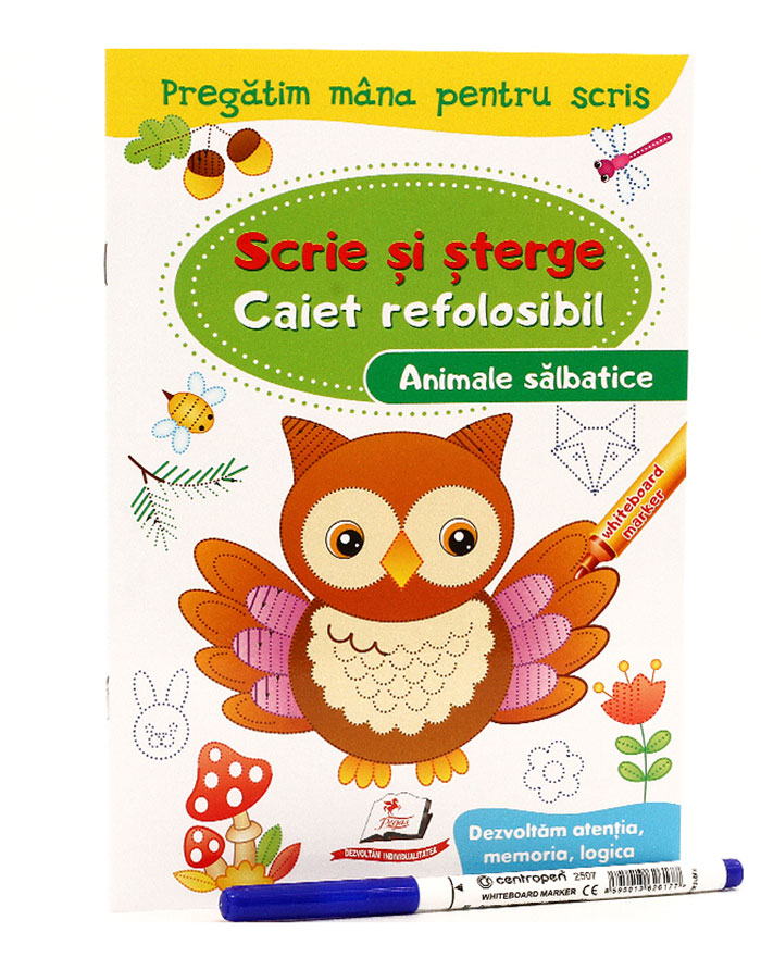 Caiet refolosibil scrie si sterge    ANIMALE SALBATICE