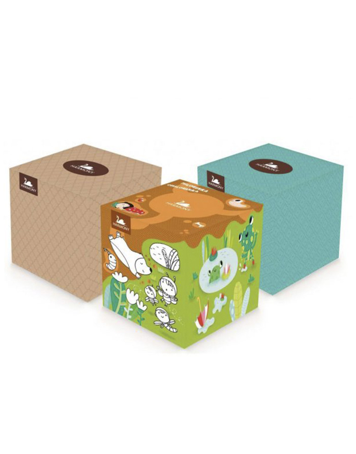 Servetele cosmetice Harmony  3 pliuri 60 buc cub