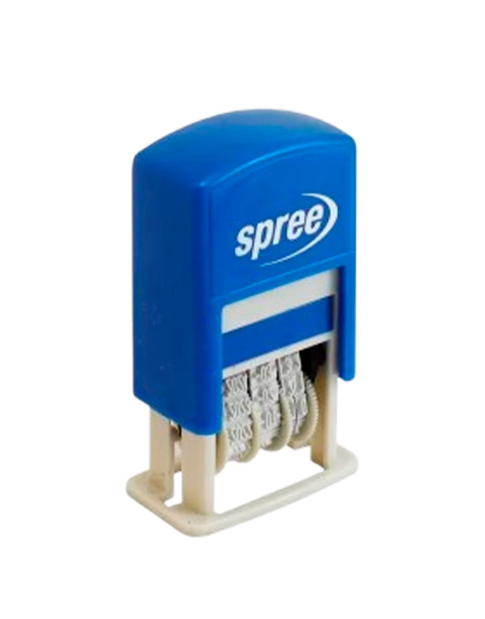 Stampila Mini Dater Spree 3.5 mm cu 8 cifre  albastru