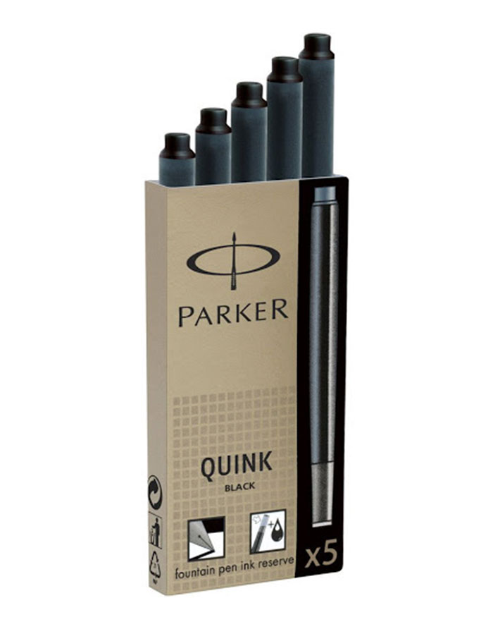 Rezerva cerneala patron  PARKER 5/set  negru