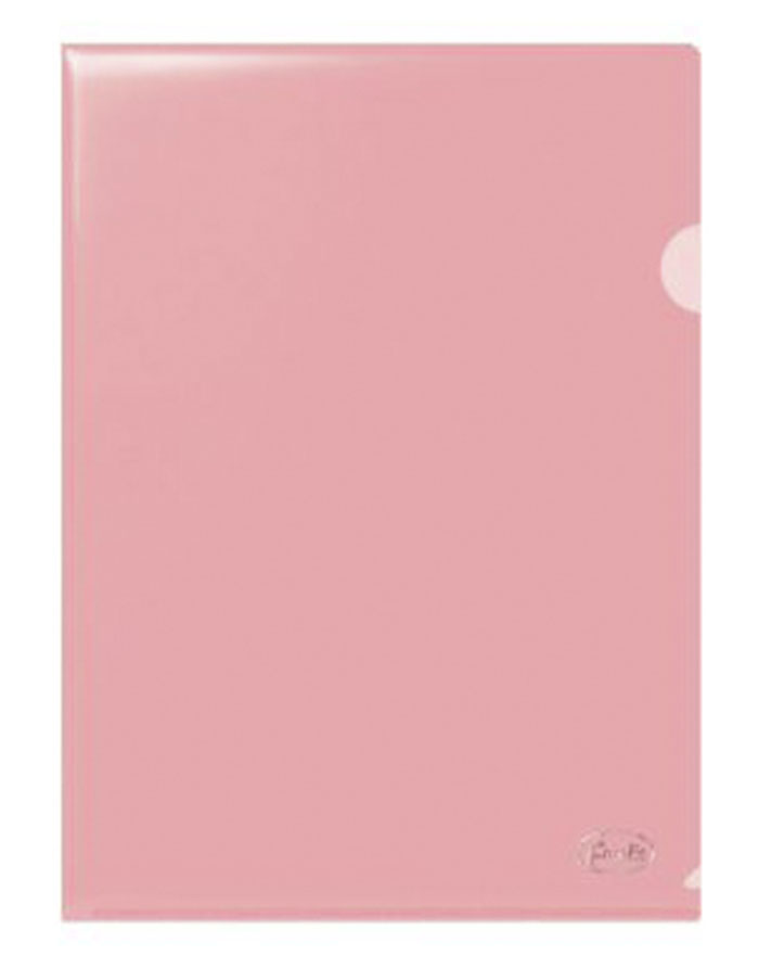 Dosar colț A4 FOROFIS  tip L  0 115 mm (transparent roșu)  PP.