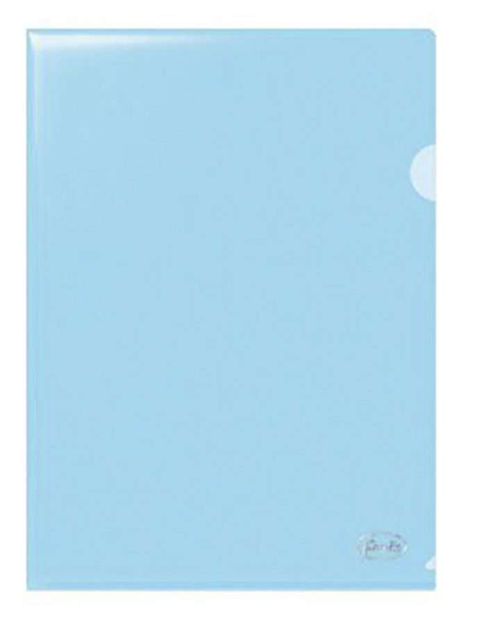 Dosar colț A4 FOROFIS  tip L  0 115 mm (transparent albastru)  PP.