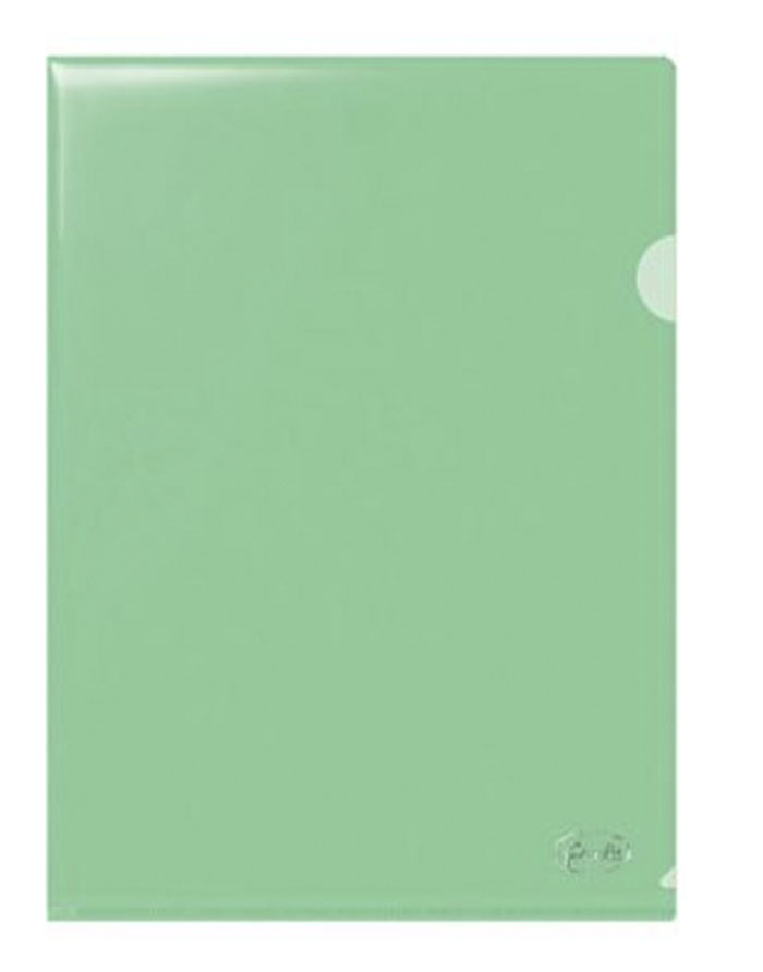 Dosar colț A4 FOROFIS  tip L  0 115 mm (transparent verde)  P