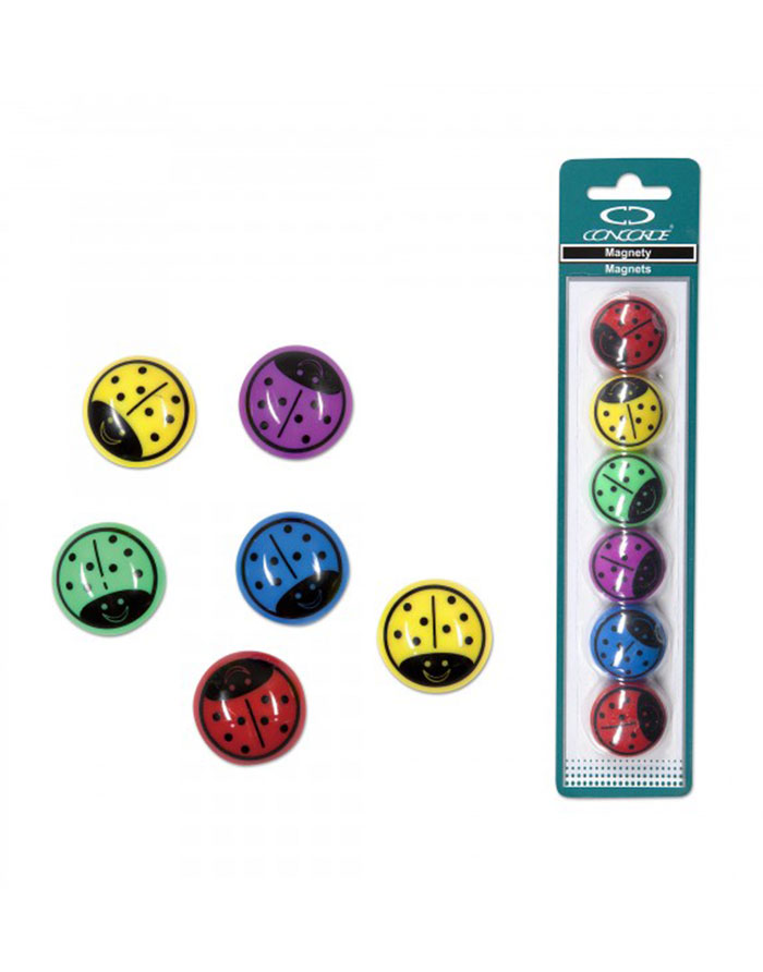 Magneti  CONCORDE  30mm  6buc  buburuze