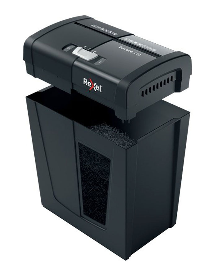 Distrugator REXEL Secure X10 P4  10 foi  14l Cross Cut