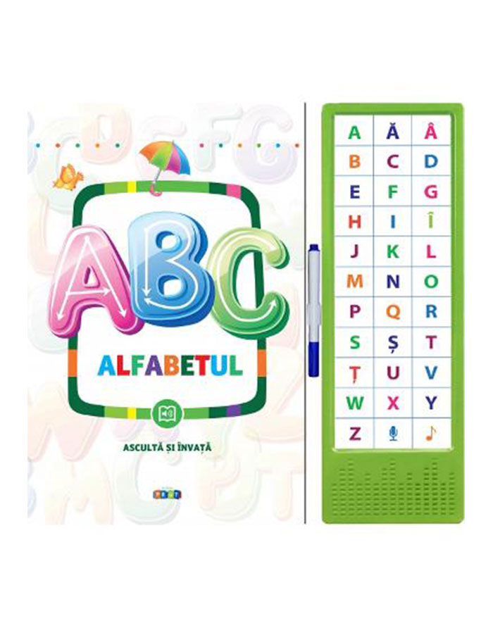 Carte sonora Asculta si invata ABC Alfabetul Prut