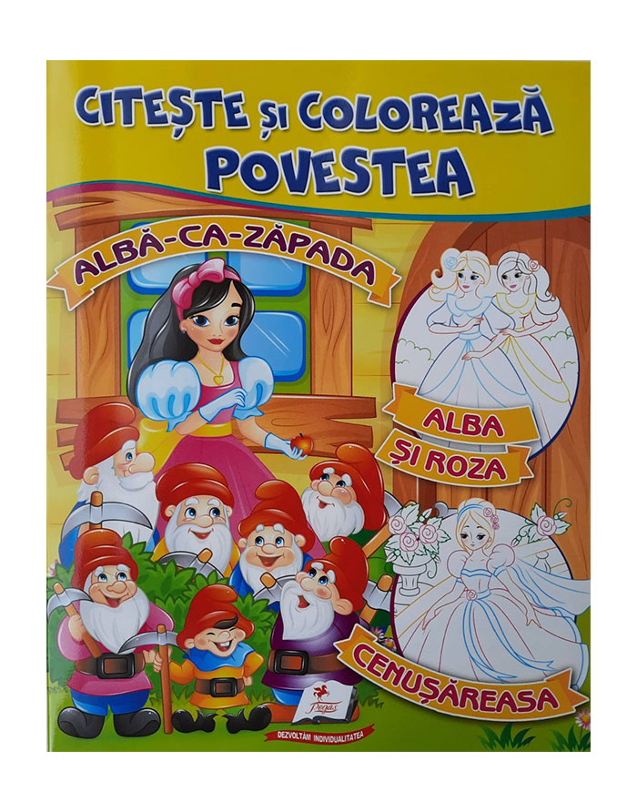 Citeste si coloreaza Alba ca Zapada