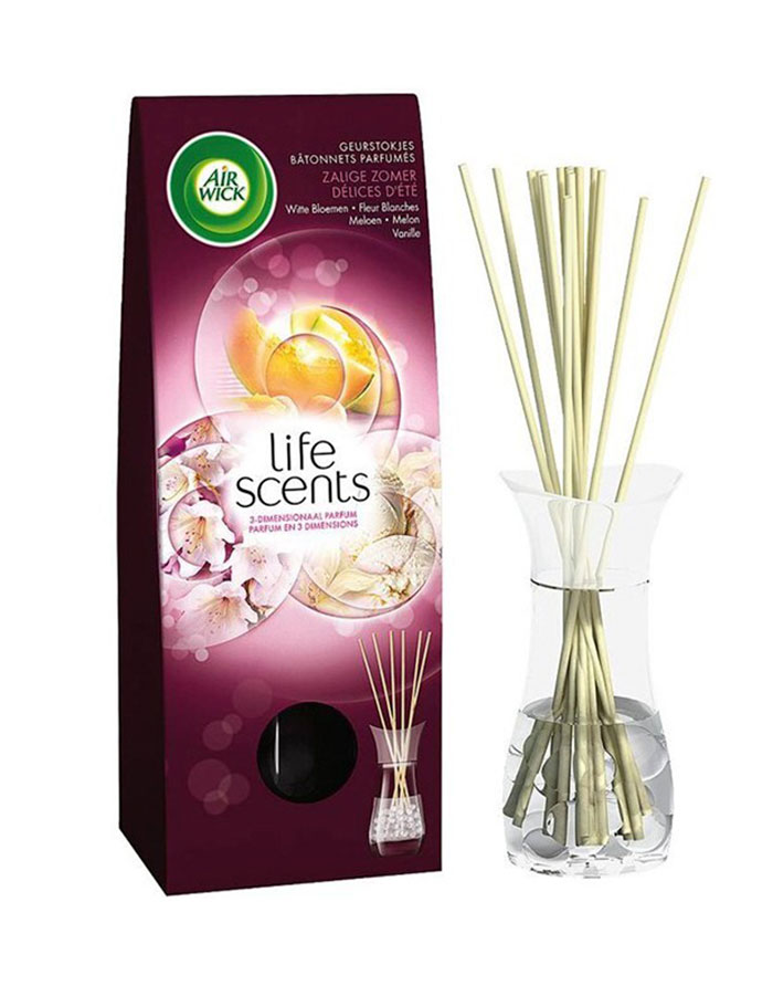 Odorizant camera 30ml  AIRWICK  Difuzor de parfum cu betisoare  Summer delights (flori albe  pepene