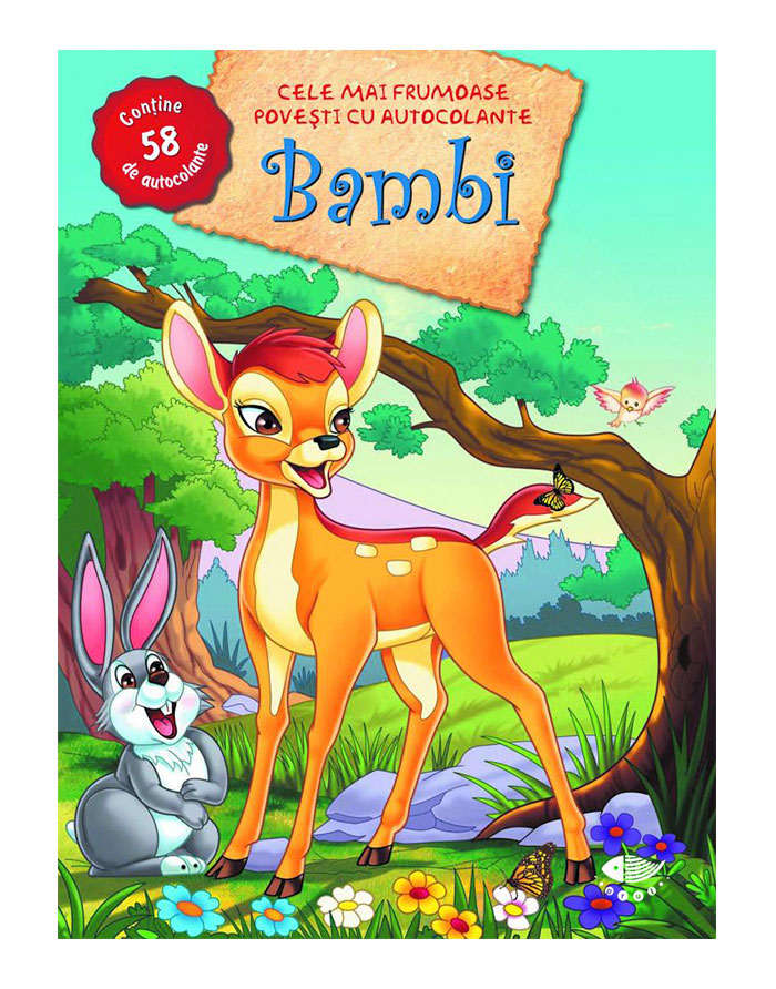 Povesti.Bambi cu autocolante